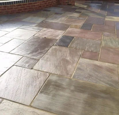 Indian sandstone patio project in Haslemere, Surrey — project 8