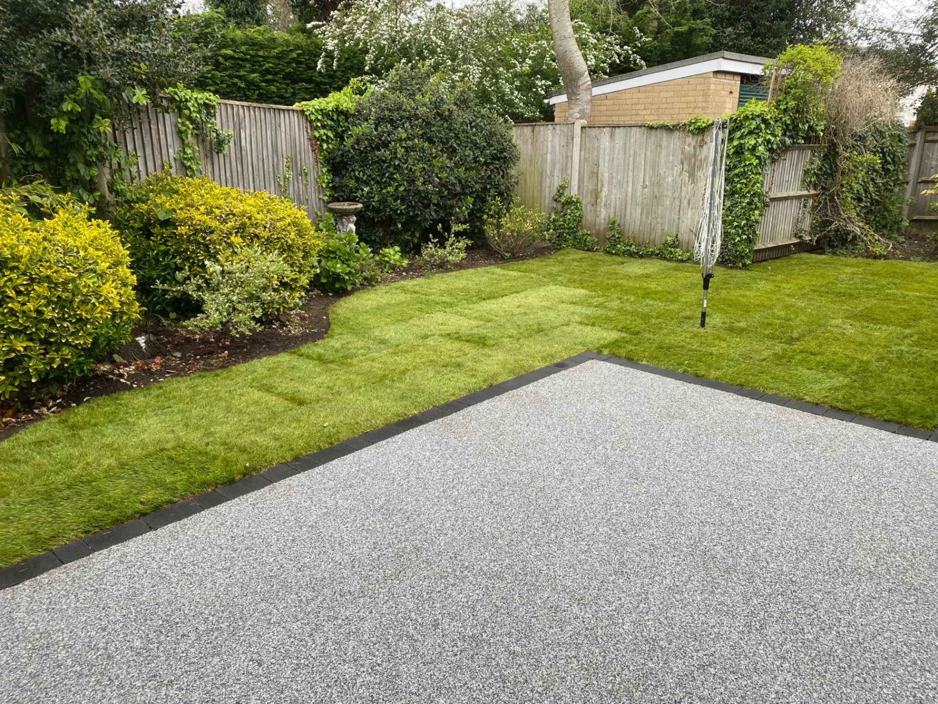 Resin bound patio project in Haslemere, Surrey — project 6