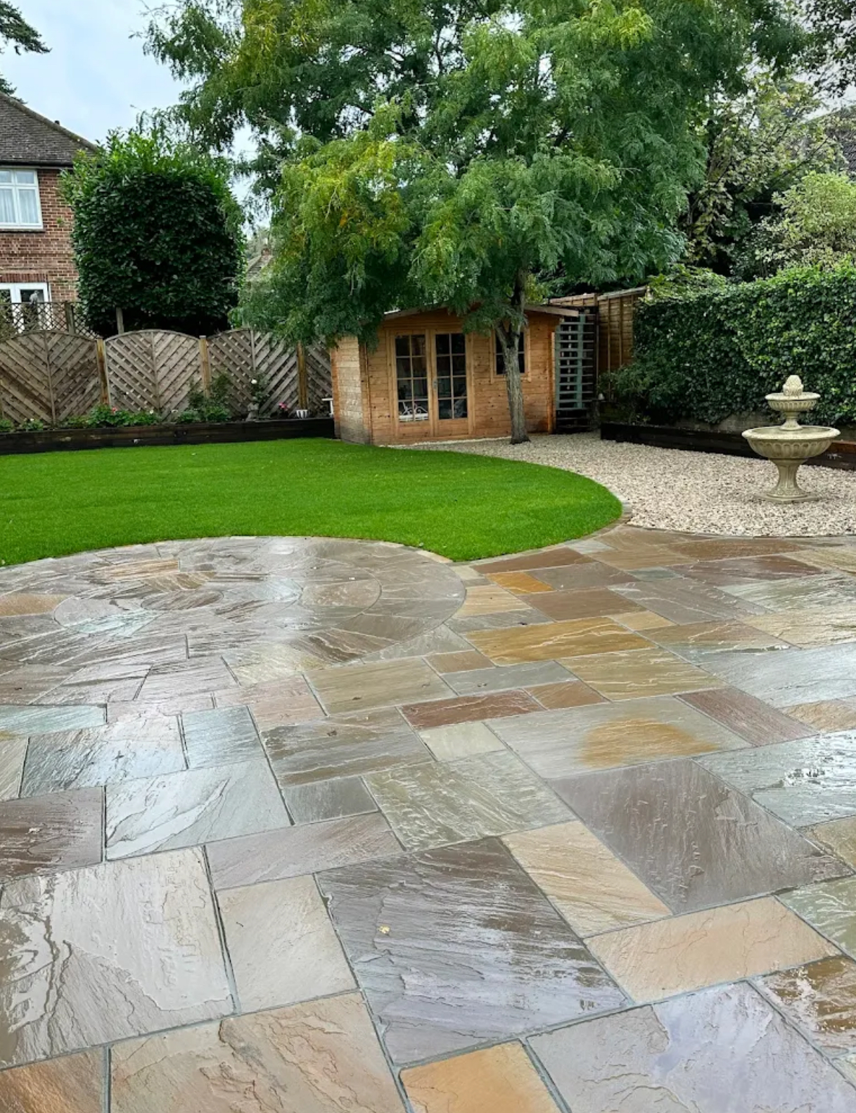 Sandstone Patios in Haslemere — project completed by Haslemere Driveways & Patios
