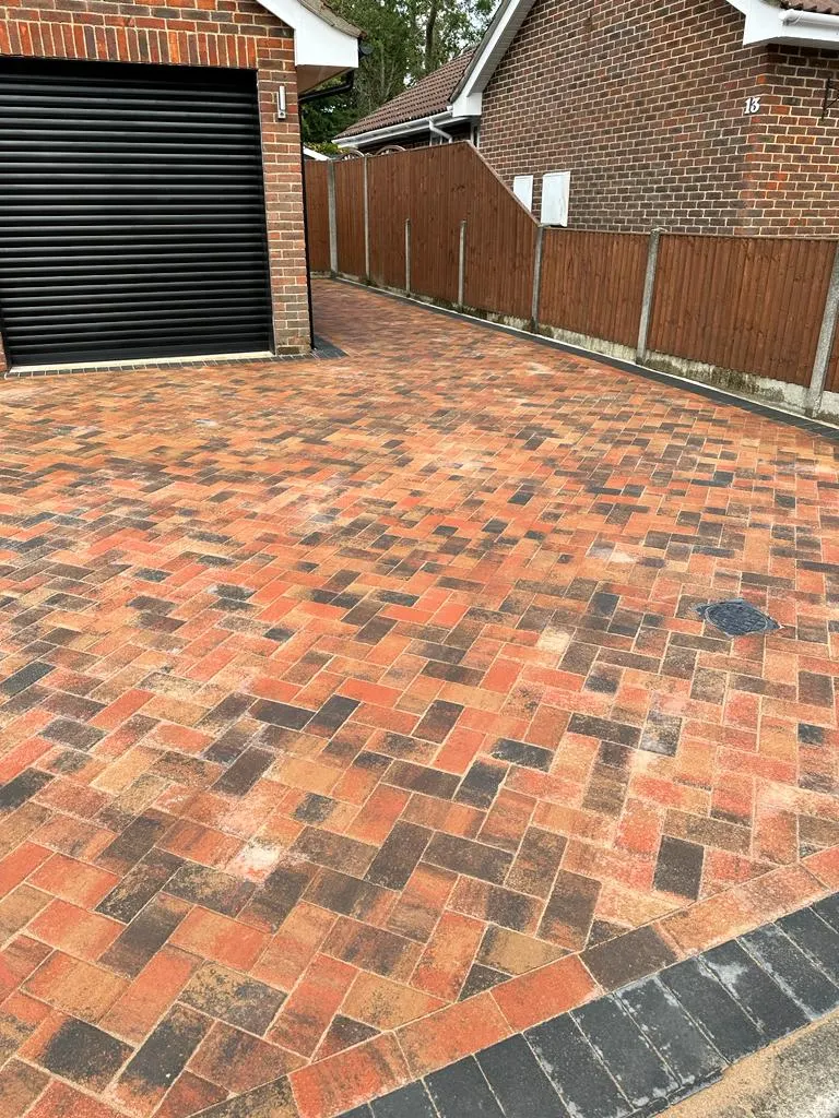 Garden paving project in Haslemere, Surrey — project 5